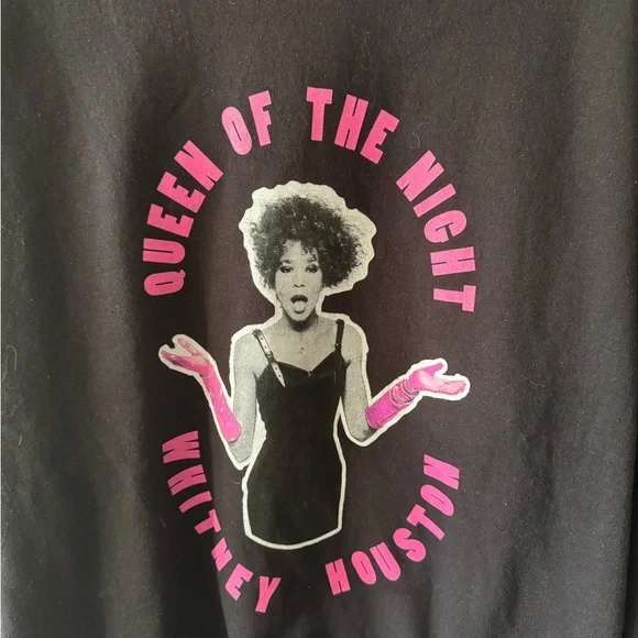 Whitney Houston crew neck sweatshirt large Queen of the Night y2k - Picture 2 of 4